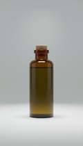 Herbal tincture with amber glass