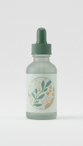 Functional botanical blend dropper bottle